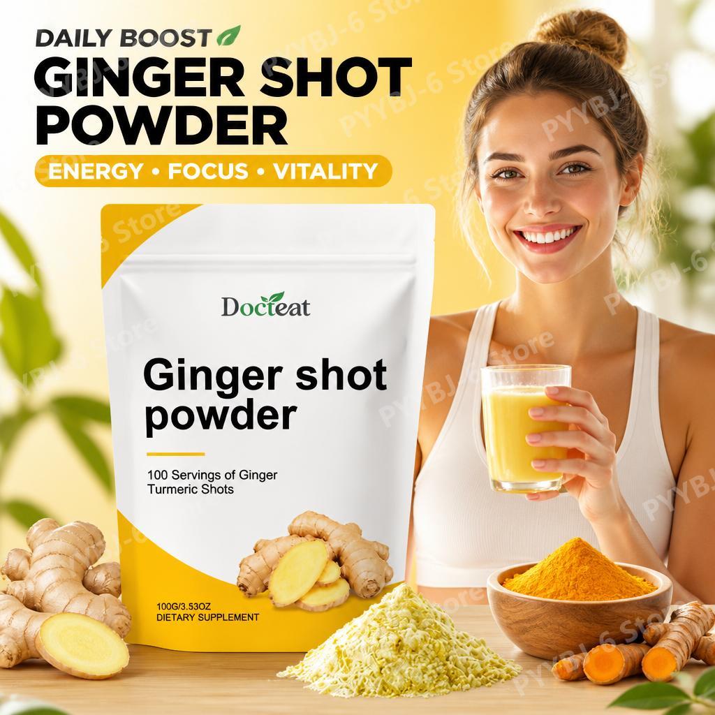 Ginger Tea - Docteat Имбирный шот-порошок с витаминами C,